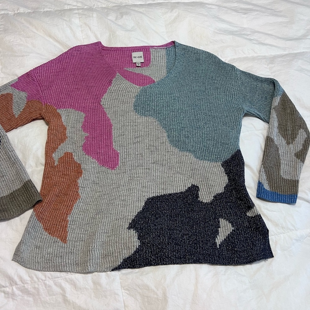 Summer sweater - beautiful design - cotton/rayon